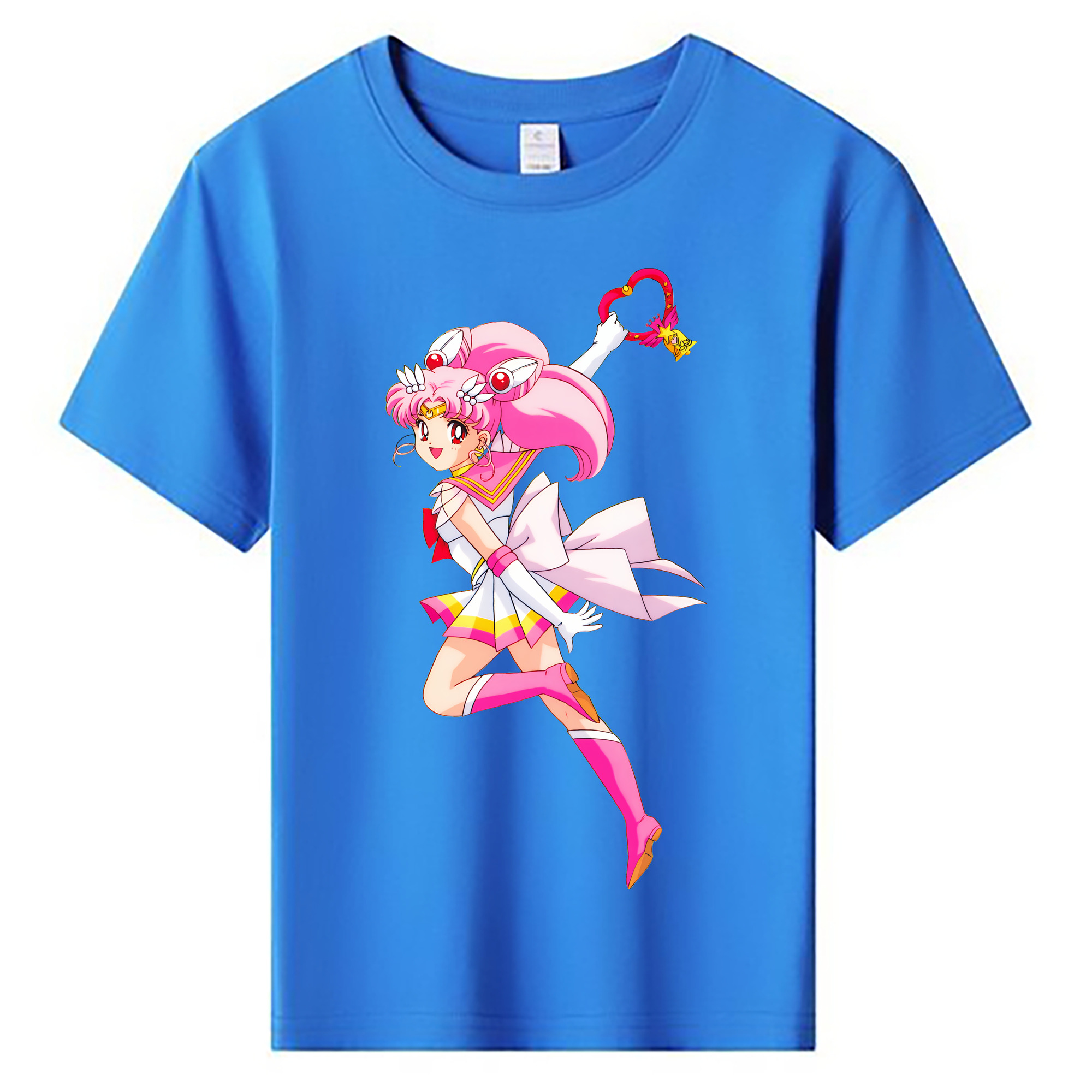（画像用） 美少女戦士セーラームーン ちびうさ Sailor Moon Chibiusa Tsukino Usagi Small Lady Serenity 綿100％キッズTシャツ（フロントプリント）